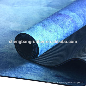 Custom private label sublimation digital printed eco natural yoga mat material rubber